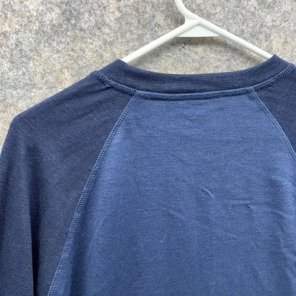 Eddie Bauer Shirt Men's Large Adult Blue Tee Outdoors Polyester Logo - Picture 9 of 12